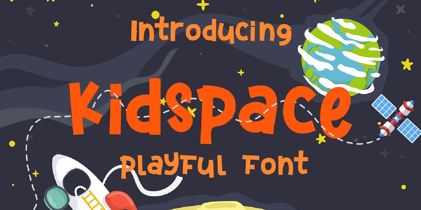 Пример шрифта Kidspace